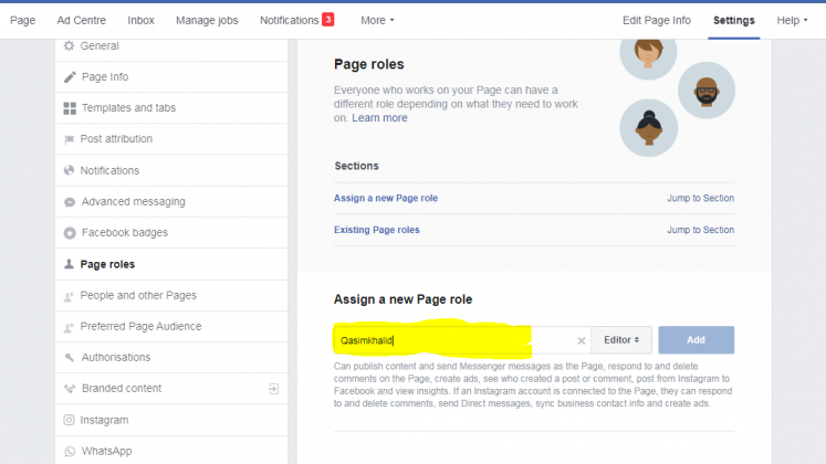 how to add admin to facebook page 2020