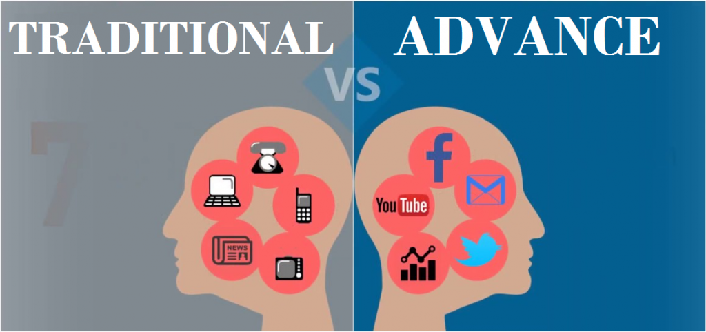 Traditional Vs Advance Marketing