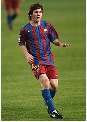 messi early life football picture
