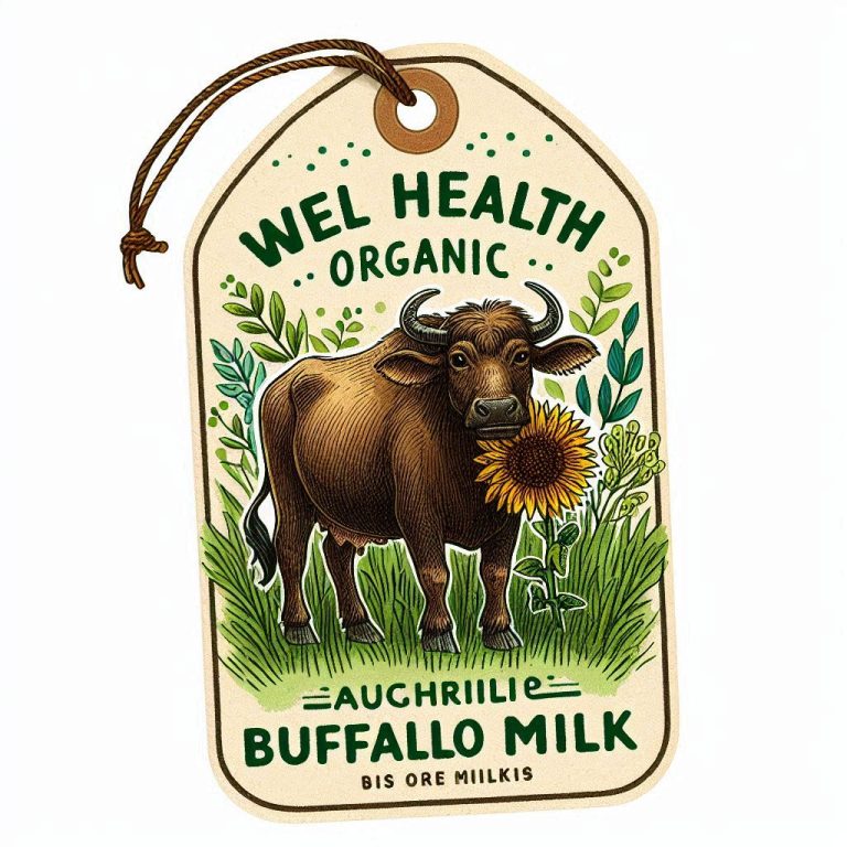 WellHealthOrganic Buffalo Milk Tag