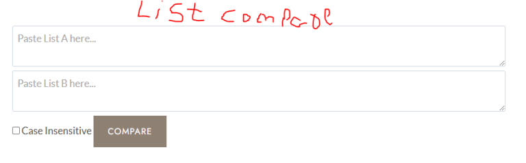 lists compare