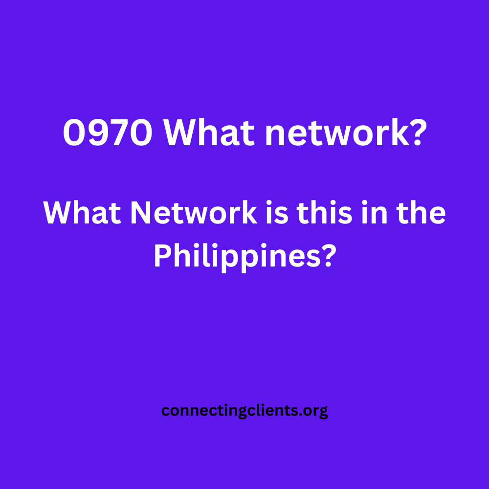 0970 What Network Does It Belong To