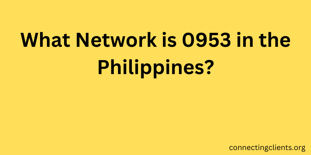 0953 in the Philippines?