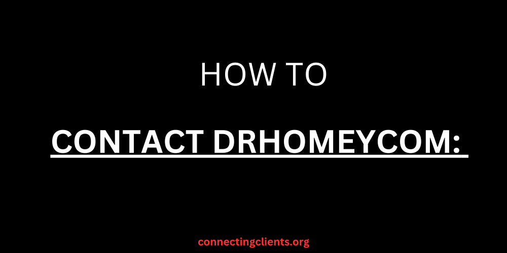 Contact DrHomeycom: