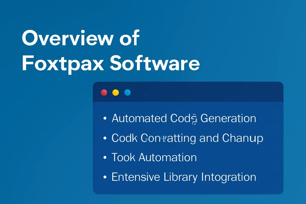 Overview of Foxtpax Software