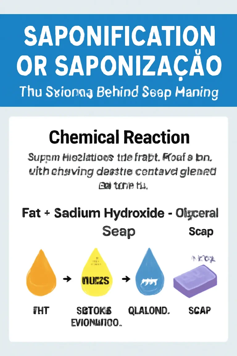Saponizacao, Saponization or Saponification
