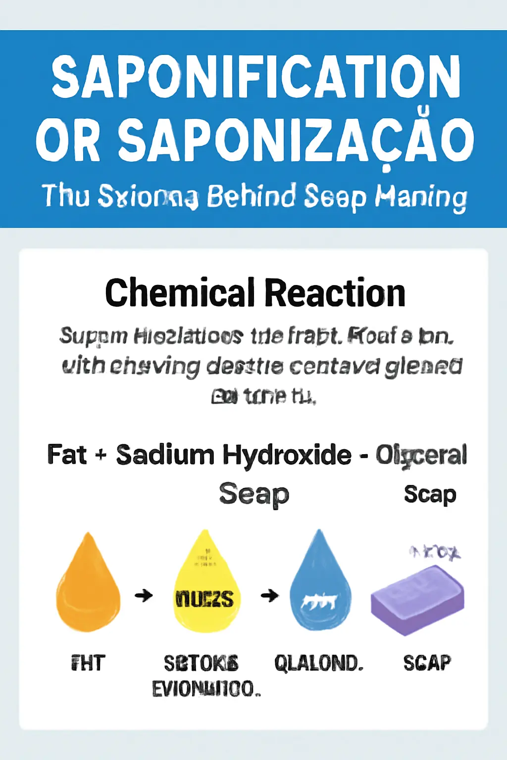Saponizacao, Saponization or Saponification