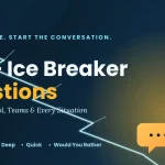 500+ ice breaker questions for work, school, teams, and virtual meetings — illustrated guide cover